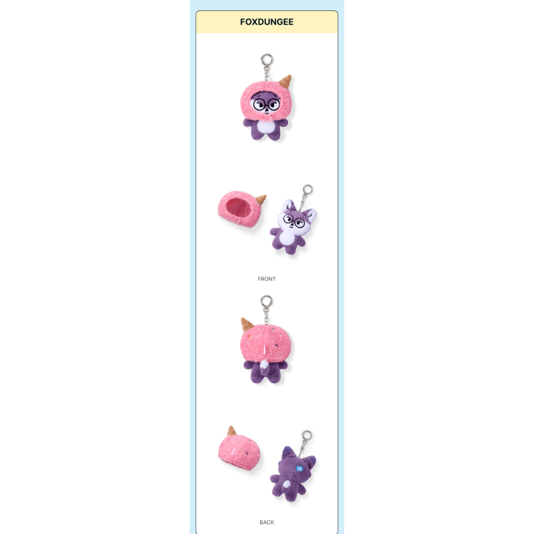 (PRE-ORDER) SEVENTEEN - ICE CREAM WITH MINITEEN CHARACTER POP UP OFFICIAL MD PLUSH KEYRING (13 VERSIONS)