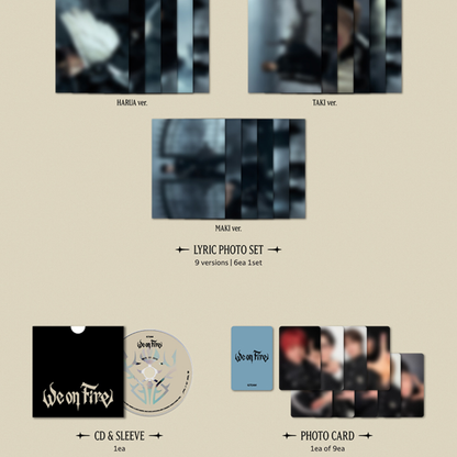 (PRE-ORDER) &TEAM - 3RD EP [WE ON FIRE] SOLO EDITION (9 VERSIONS) RANDOM - LightUpK