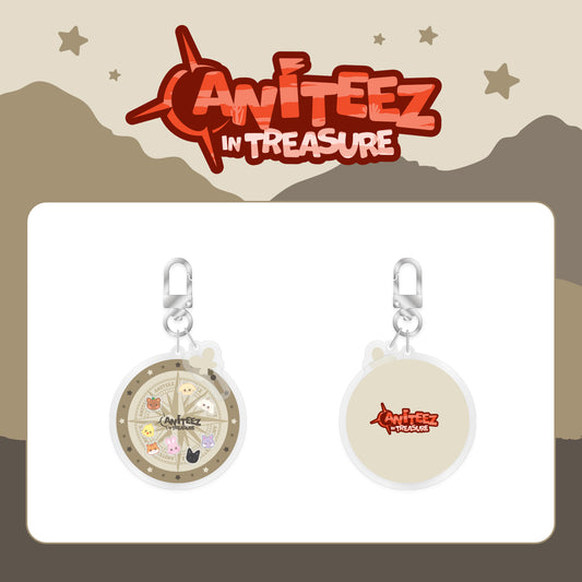 (PRE-ORDER) ATEEZ X ANITEEZ [ANITEEZ IN TREASURE] MD - 13 SHAKER KEYRING - LightUpK