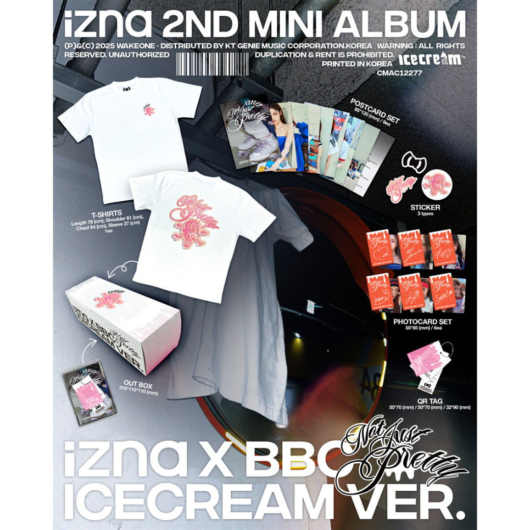 IZNA - 2ND MINI ALBUM [NOT JUST PRETTY] IZNA X BBC ICECREAM VER. - LightUpK