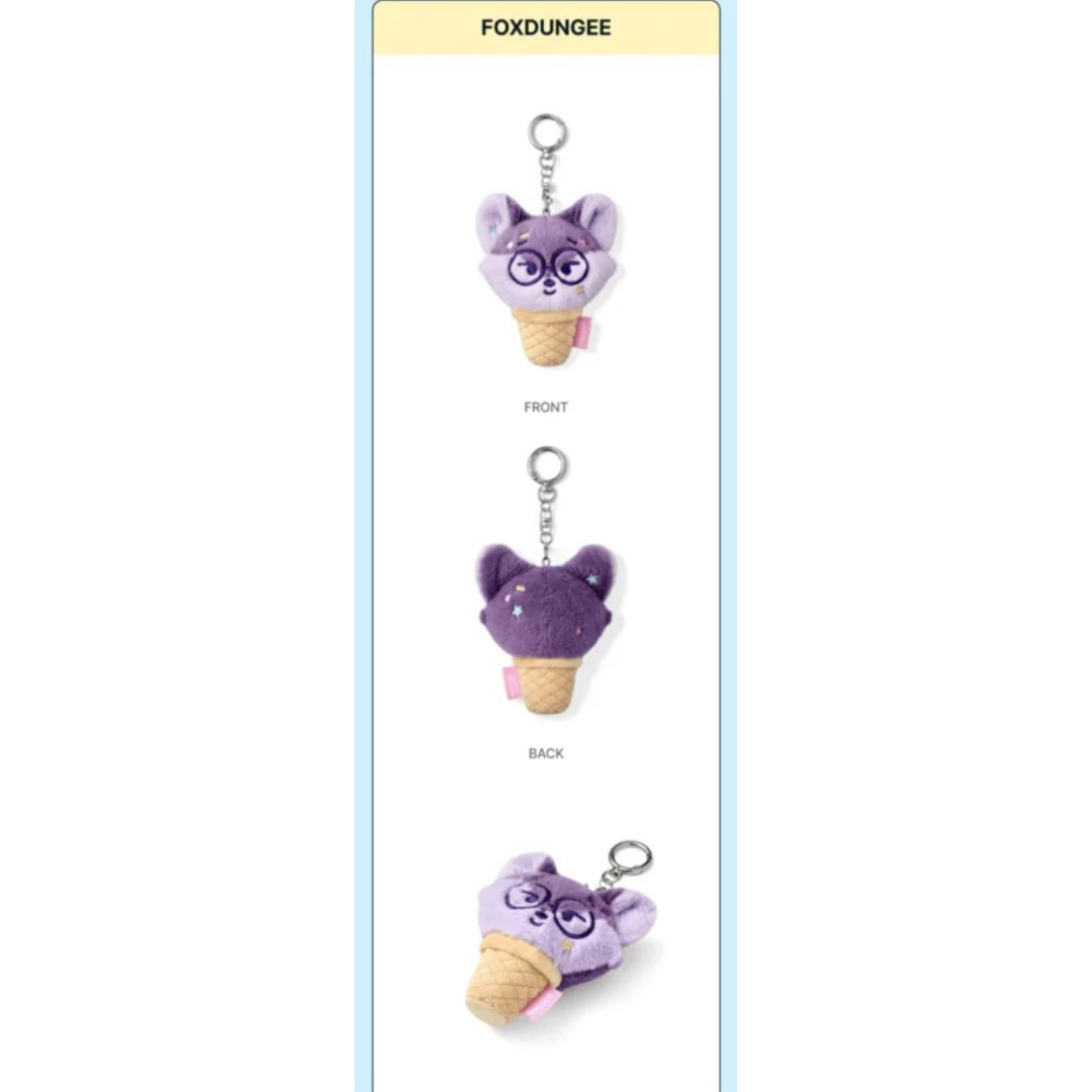 (PRE-ORDER) SEVENTEEN - ICE CREAM WITH MINITEEN CHARACTER POP UP OFFICIAL MD FACE KEYRING (13 VERSIONS)
