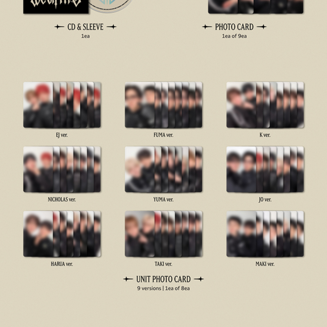 (PRE-ORDER) &TEAM - 3RD EP [WE ON FIRE] SOLO EDITION (9 VERSIONS) RANDOM - LightUpK