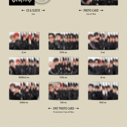 (PRE-ORDER) &TEAM - 3RD EP [WE ON FIRE] SOLO EDITION (9 VERSIONS) RANDOM - LightUpK