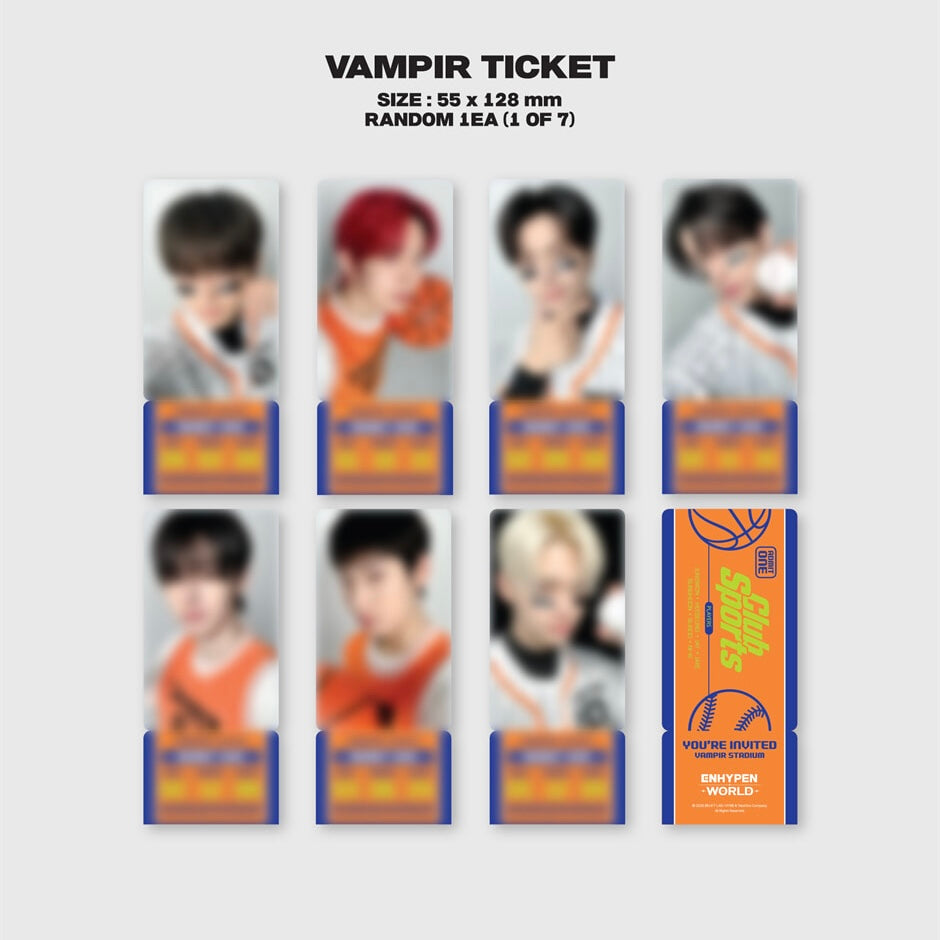 (PRE-ORDER) ENHYPEN - WORLD COUPON CARD COLLECTION (CLUB SPORTS BASIC VER.) - LightUpK