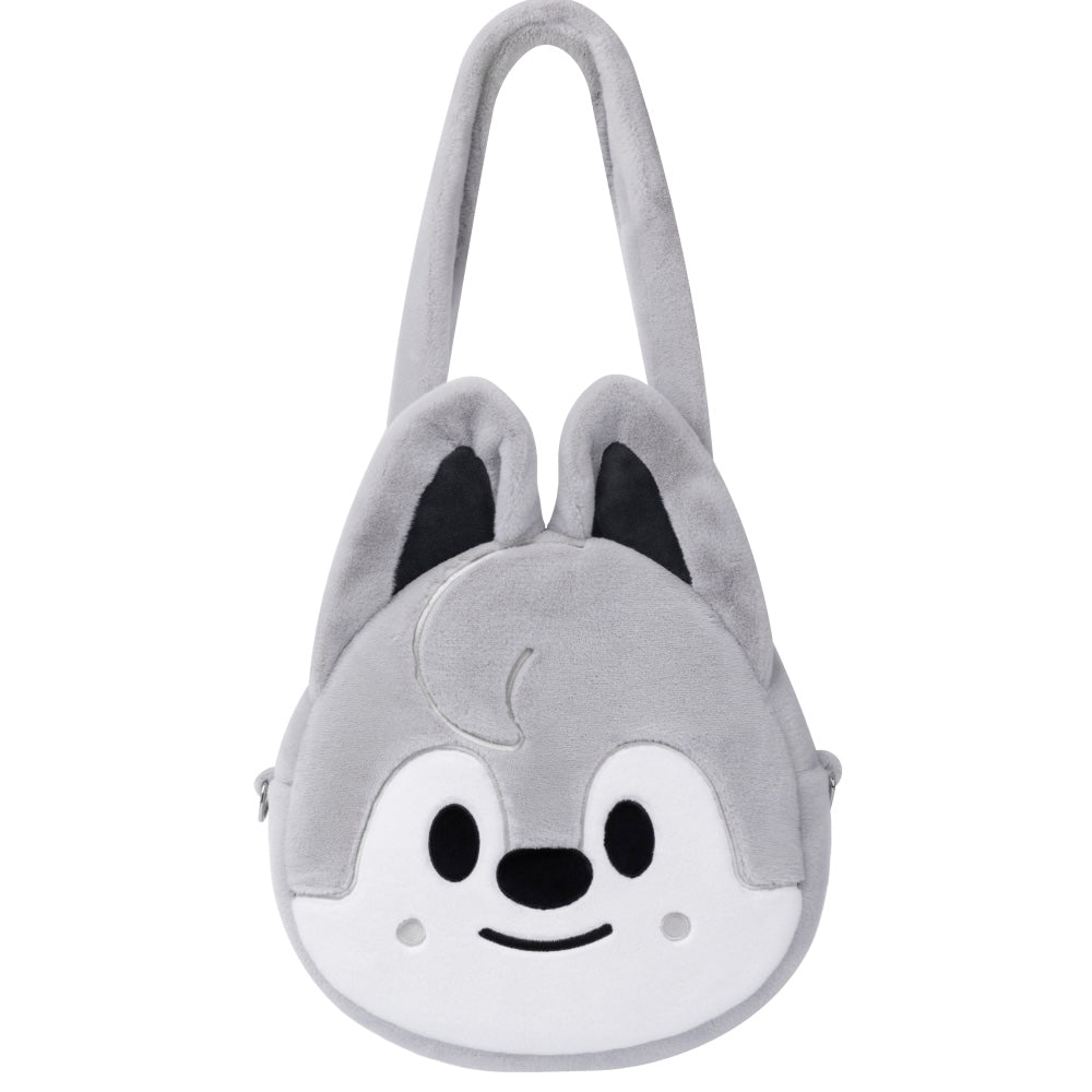 (PRE-ORDER) STRAY KIDS - SKZOO FACE SHOULDER BAG - SKZOO EVERYWHERE ALL AROUND THE WORLD (8 VERSIONS) - LightUpK