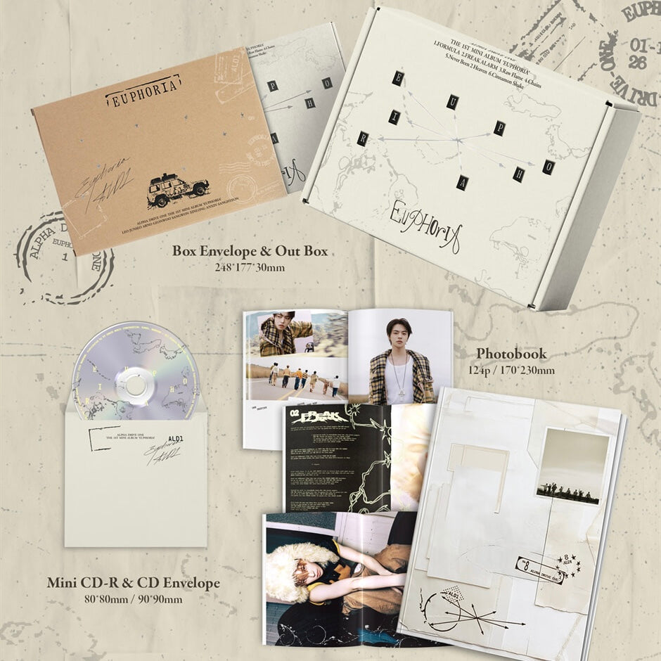 ALPHA DRIVE ONE - THE 1ST MINI ALBUM [EUPHORIA] STAR ROAD VER. - LightUpK