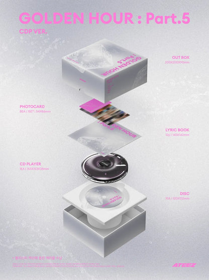 (PRE-ORDER) ATEEZ - GOLDEN HOUR : PART.5 (CDP VER.)