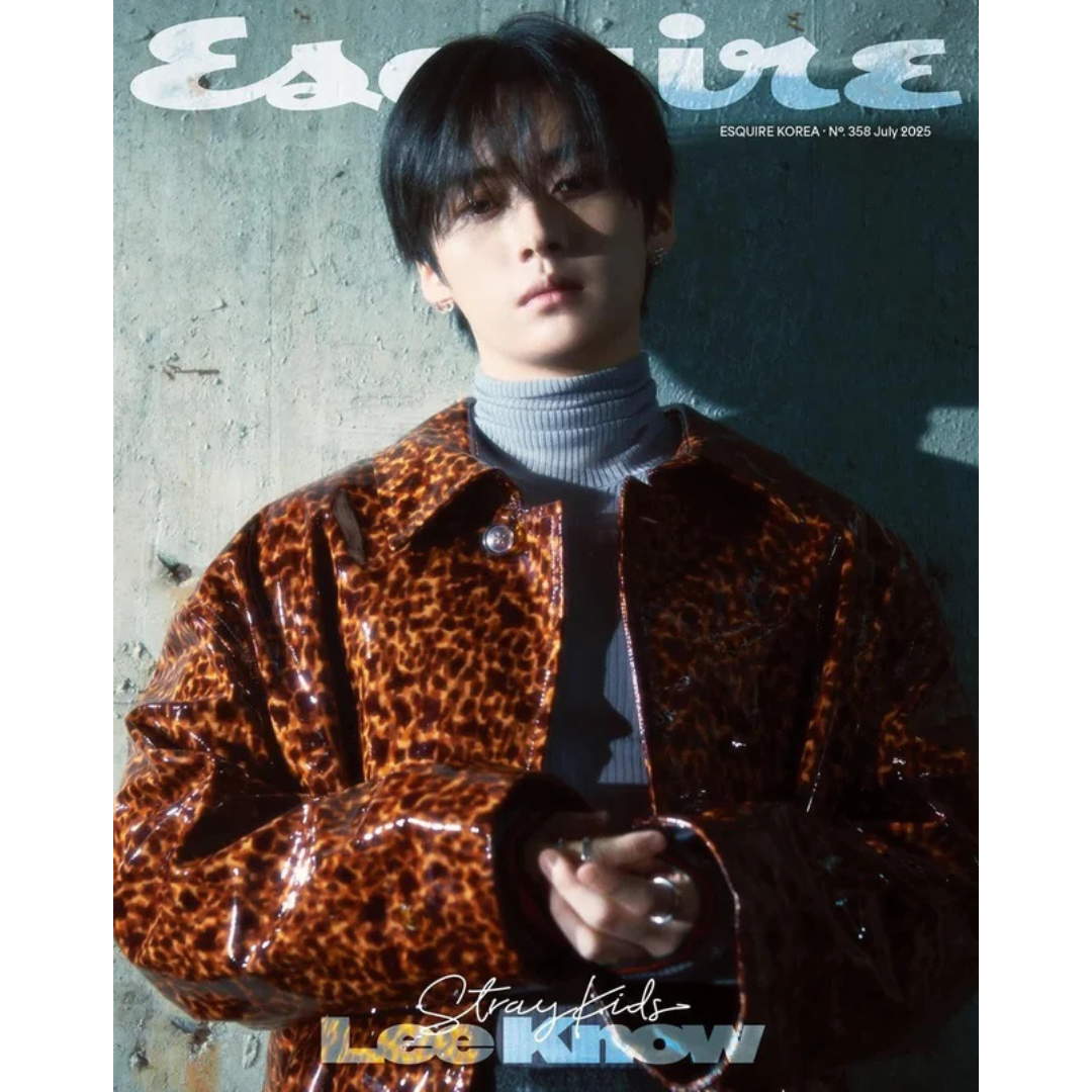 ESQUIRE 2025. 08 (COVER : STRAY KIDS LEE KNOW) (3 VERSIONS) - LightUpK