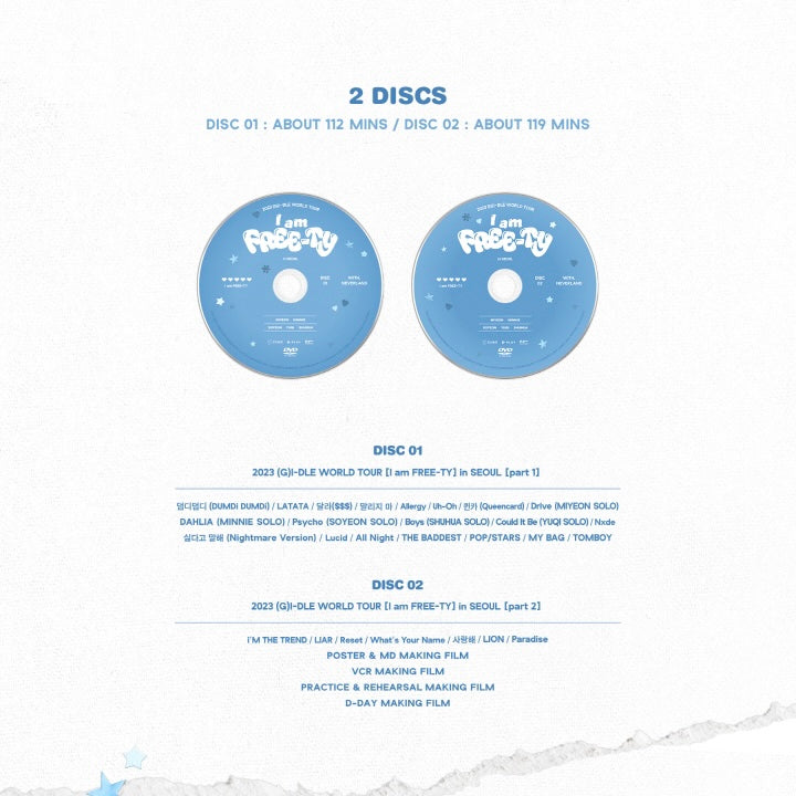 (G)I-DLE - 2023 (G)I-DLE WORLD TOUR [I AM FREE-TY] IN SEOUL (DVD)