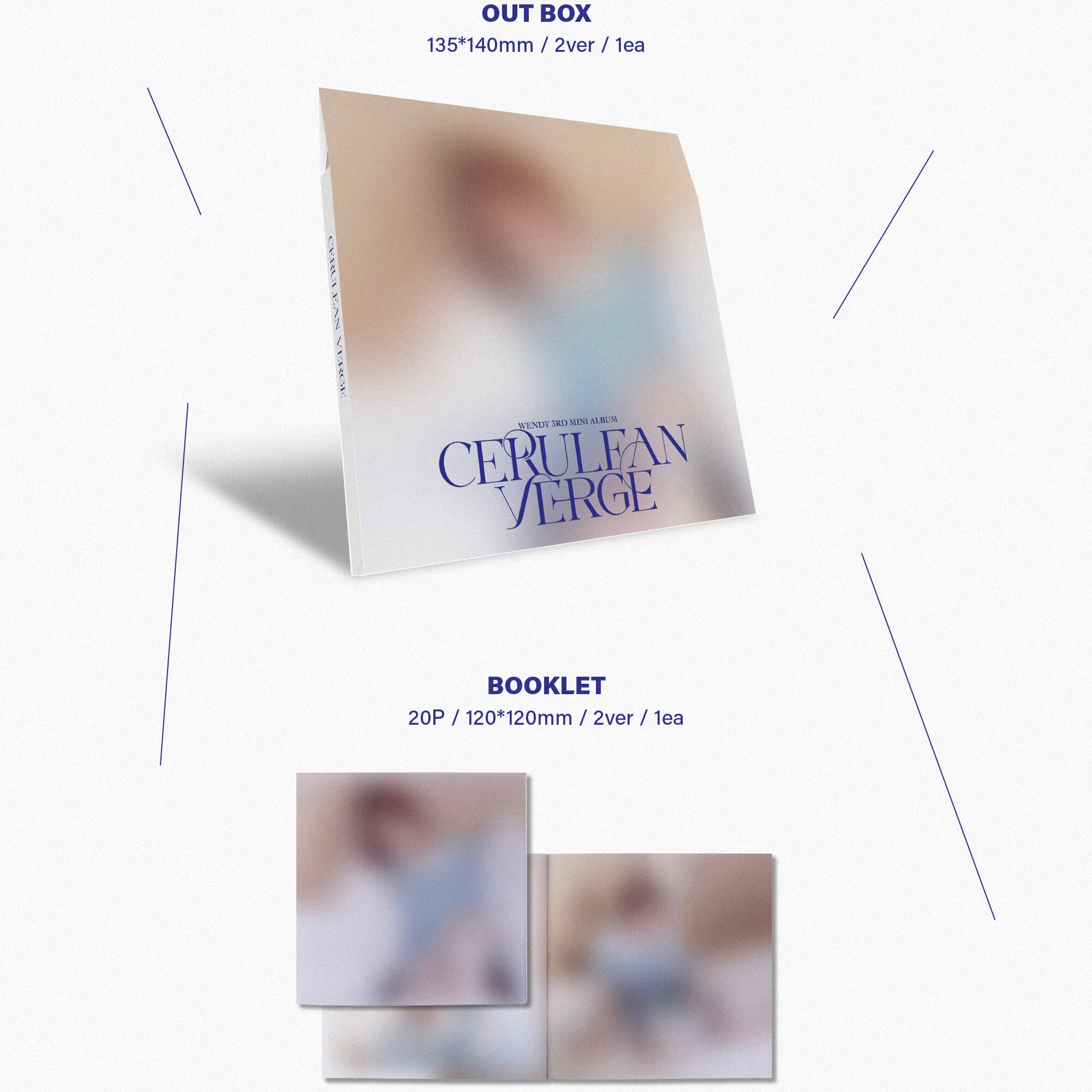 (PRE-ORDER) WENDY - 3RD MINI ALBUM [CERULEAN VERGE] DIGIPACK VER. (2 VERSIONS) RANDOM - LightUpK