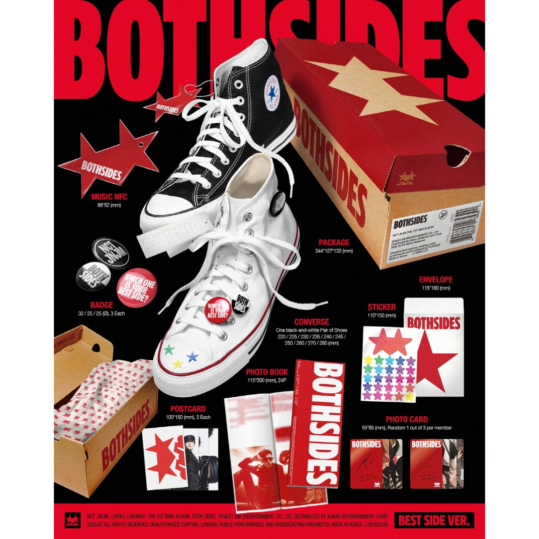 (PRE-ORDER) NCT JNJM - 1ST MINI ALBUM [BOTH SIDES] (BEST SIDE VER.) (10 SIZES) - LightUpK