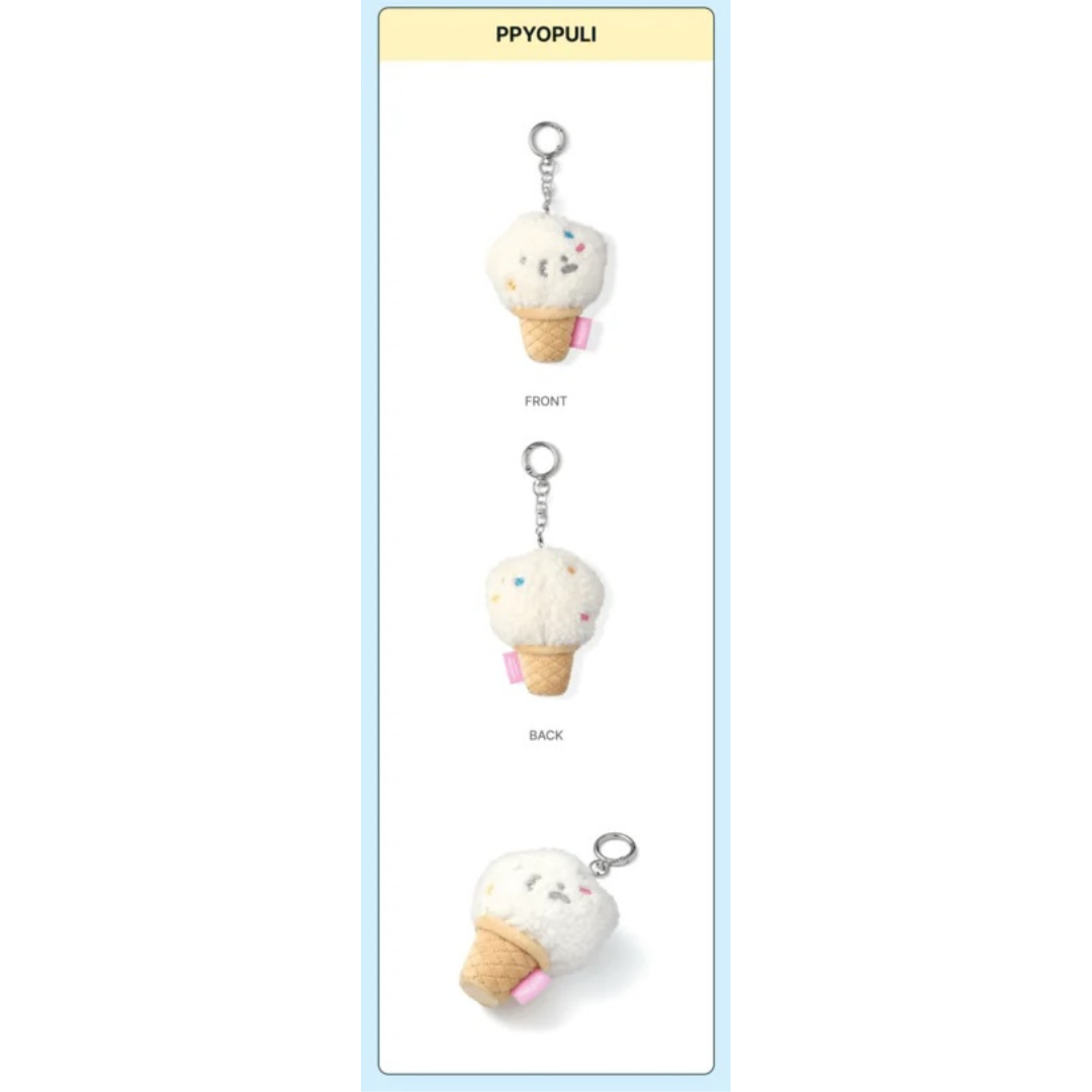 (PRE-ORDER) SEVENTEEN - ICE CREAM WITH MINITEEN CHARACTER POP UP OFFICIAL MD FACE KEYRING (13 VERSIONS)