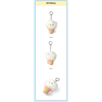 (PRE-ORDER) SEVENTEEN - ICE CREAM WITH MINITEEN CHARACTER POP UP OFFICIAL MD FACE KEYRING (13 VERSIONS)