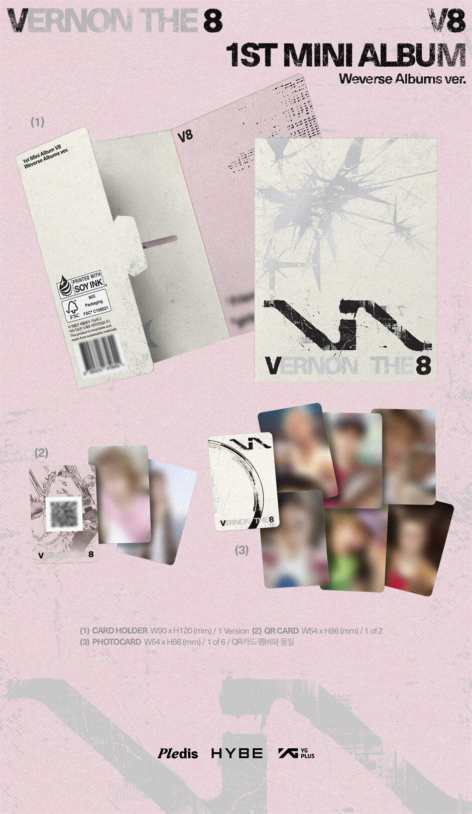 (PRE-ORDER) THE 8, VERNON - V8 1st Mini Album 'V8' WEVERSE ALBUM VER.