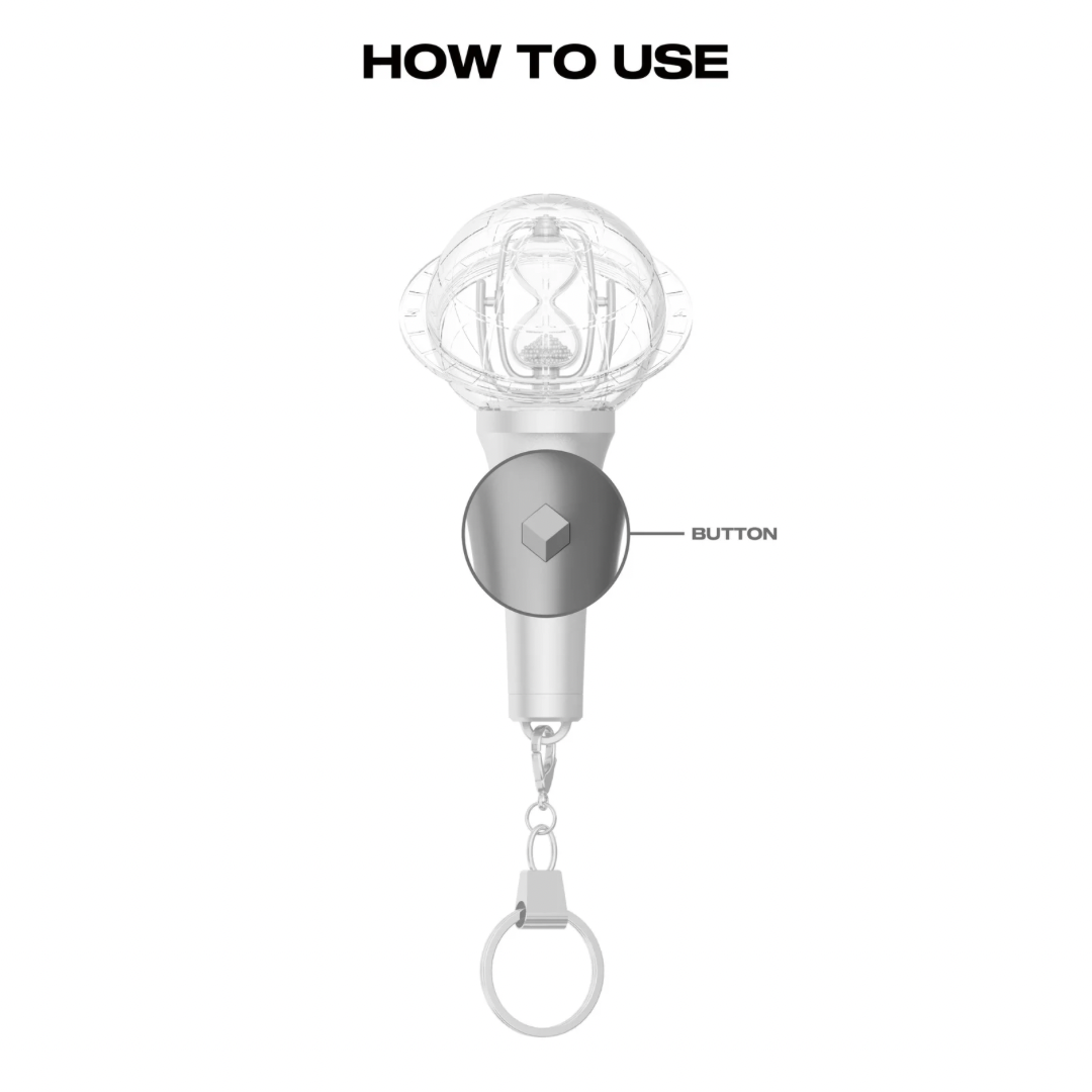 (PRE-ORDER) ATEEZ - OFFICIAL LIGHTSTICK KEYRING (VER. 3) - LightUpK