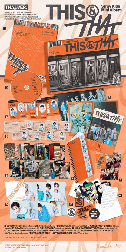 (PRÉCOMMANDE) STRAY KIDS - THIS & THAT (2 VERSIONS) ALÉATOIRE