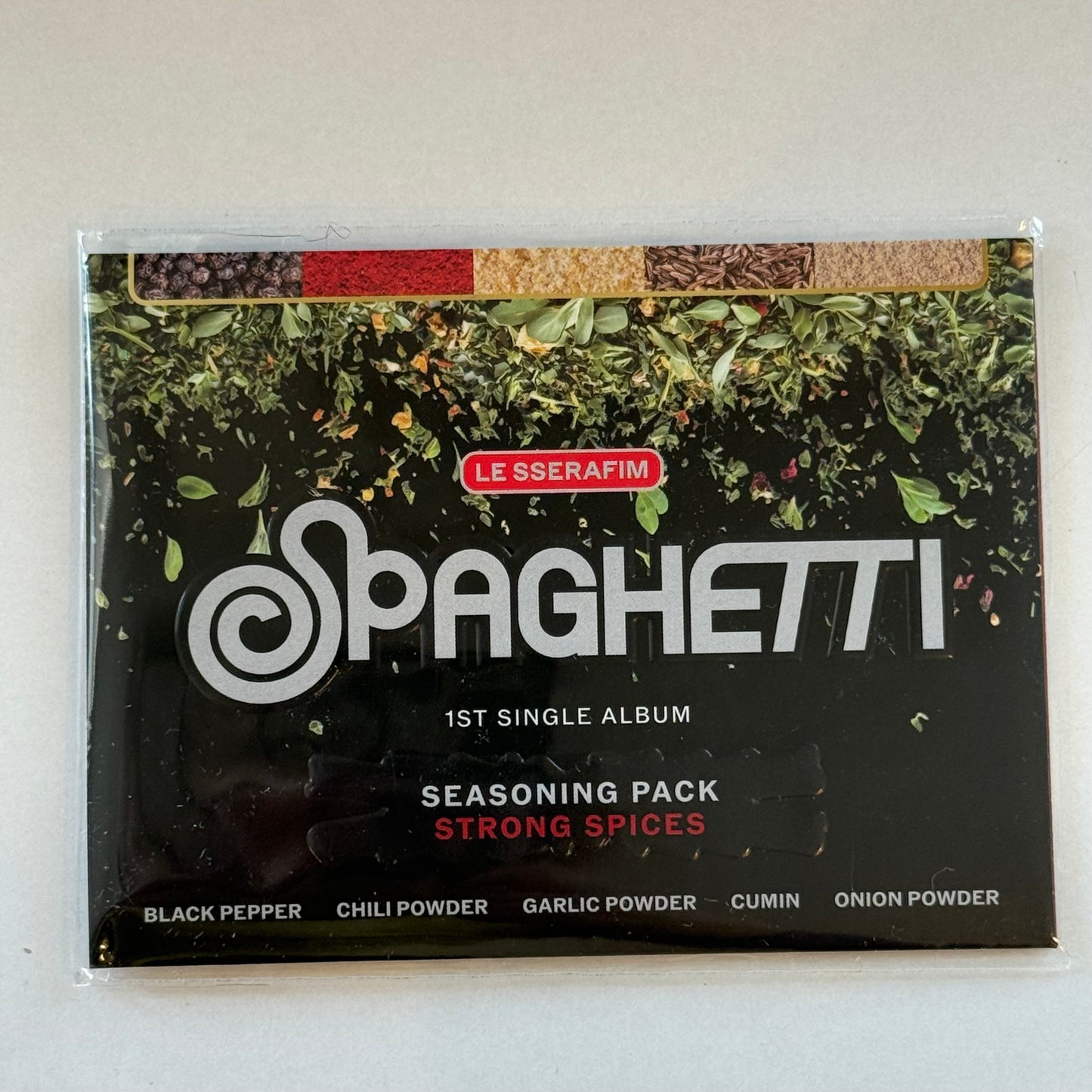 LE SSERAFIM - 1ST SINGLE ALBUM [SPAGHETTI] (WEVERSE ALBUMS VER.) (2 VERSIONS) - LightUpK