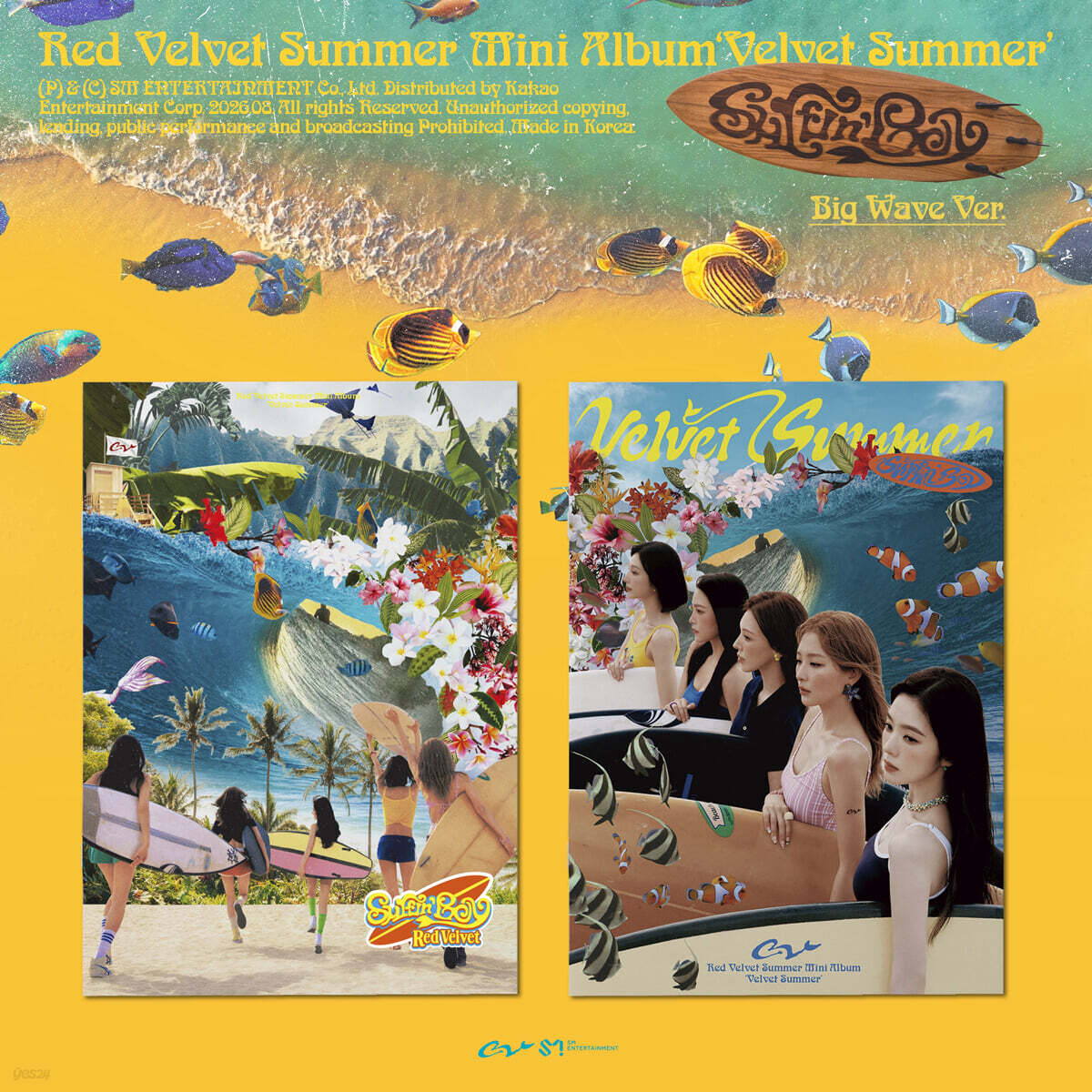 (PRÉCOMMANDE) RED VELVET - MINI ALBUM D'ÉTÉ [VELVET SUMMER] (BIG WAVE VER.) (2 VERSIONS) ALÉATOIRE