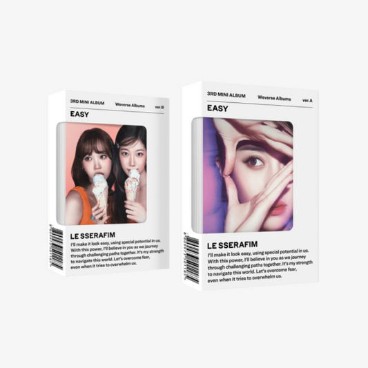 LE SSERAFIM - 3RD MINI ALBUM [EASY] (WEVERSE ALBUMS VER.) (2 VERSIONS)