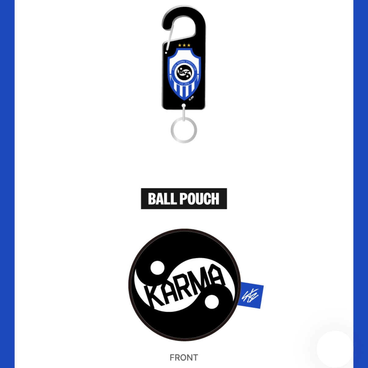 (PRE-ORDER) STRAY KIDS - ACRYLIC CARABINER & BALL POUCH SET - KARMA POP-UP MERCH - LightUpK