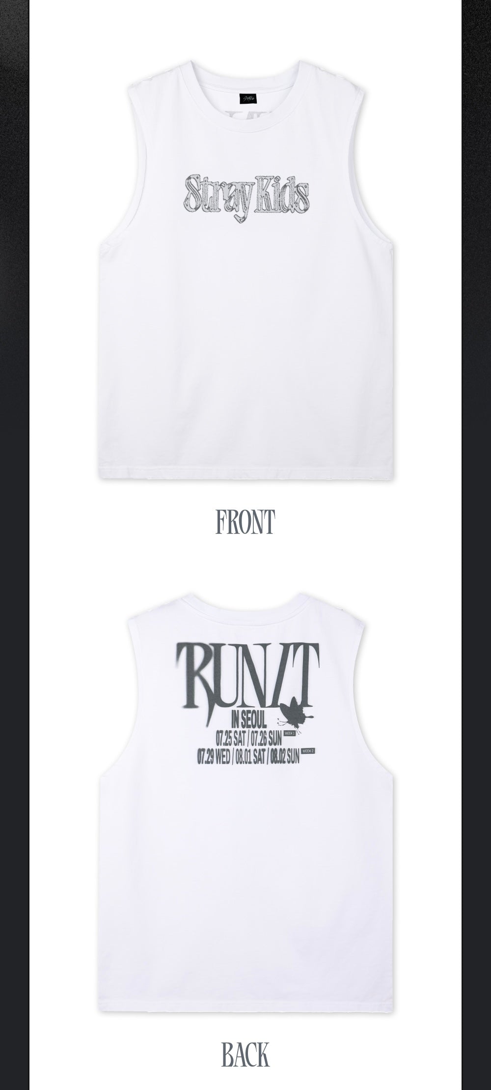 (PRÉCOMMANDE) STRAY KIDS - DÉBARDEUR - RUN IT