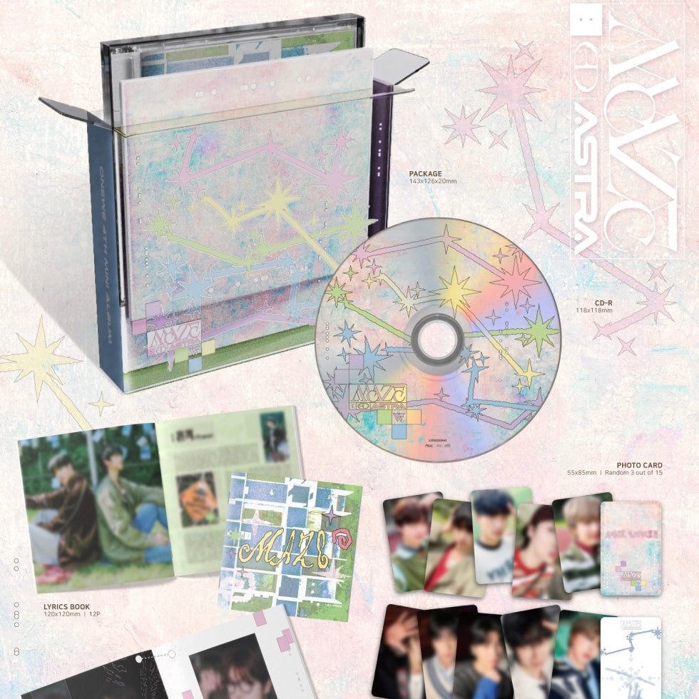 (PRE-ORDER) ONEWE - 4TH MINI ALBUM [MAZE : AD ASTRA] (MAZE VER.) - LightUpK