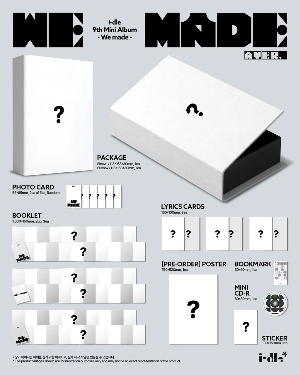 (PRE-ORDER) I-DLE - 9TH MINI ALBUM [WE MADE] (A VER.)