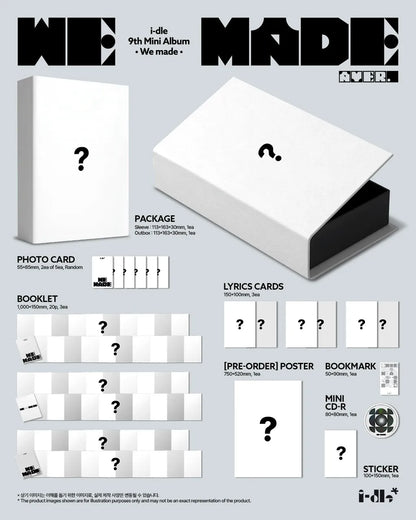 (PRE-ORDER) I-DLE - 9TH MINI ALBUM [WE MADE] (A VER.)