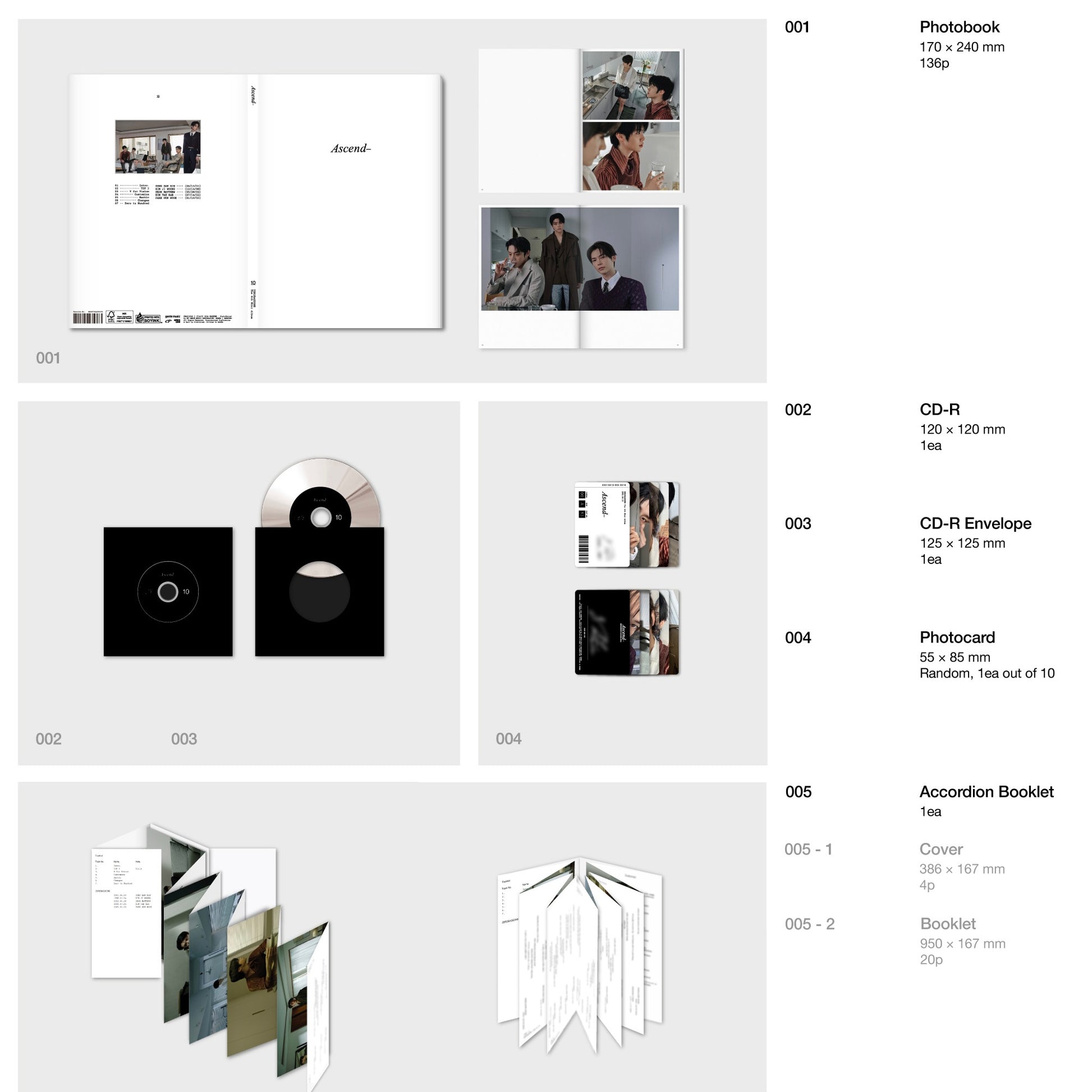 (PRE-ORDER) [HELLO82] [HELLO82 EXCLUSIVE] ZEROBASEONE - ASCEND- (2 VERSIONS) - LightUpK