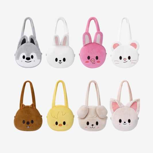 (PRE-ORDER) STRAY KIDS - SKZOO FACE SHOULDER BAG - SKZOO EVERYWHERE ALL AROUND THE WORLD (8 VERSIONS) - LightUpK
