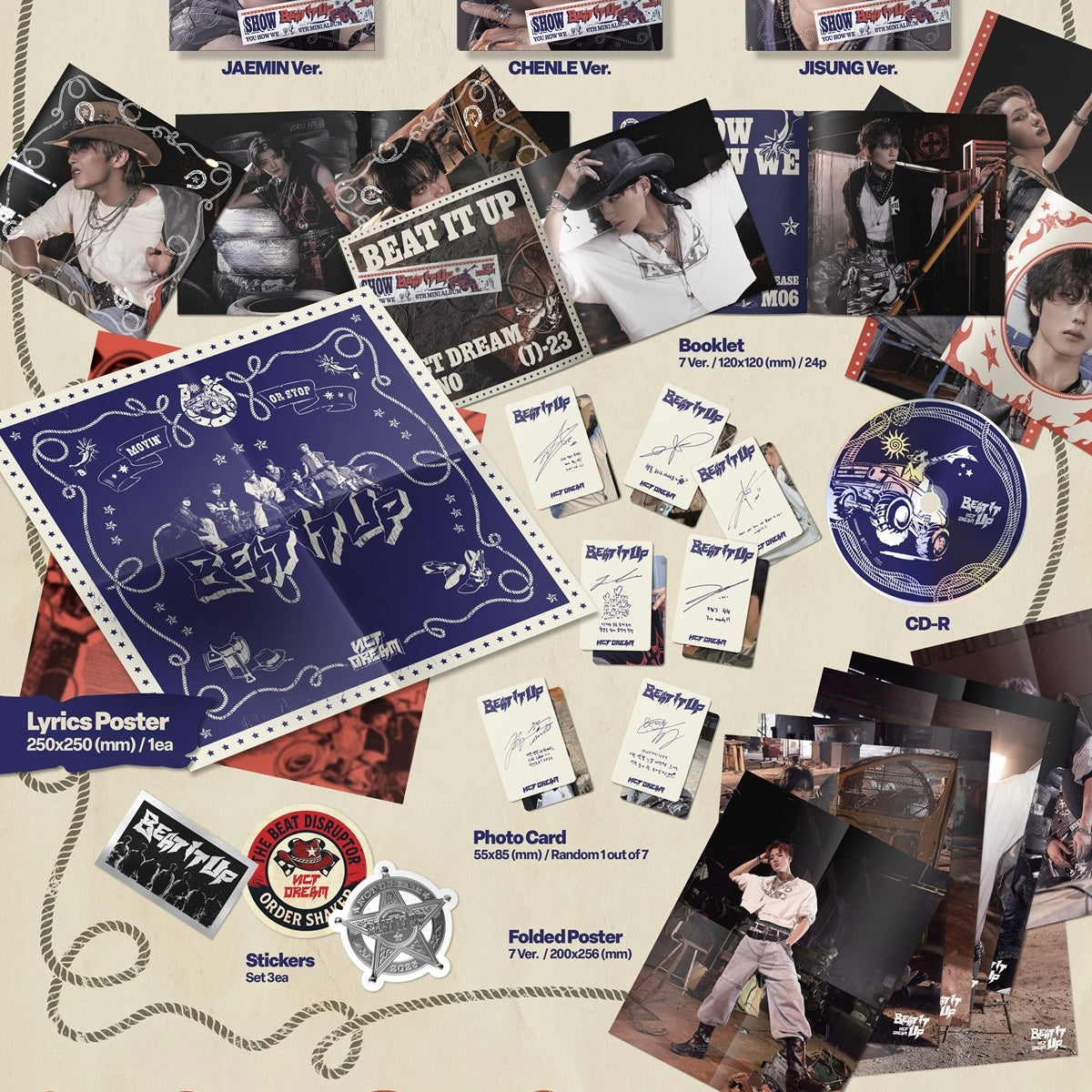 NCT DREAM - 6TH MINI ALBUM [BEAT IT UP] (DIGIPACK VER.) (7 VERSIONS)