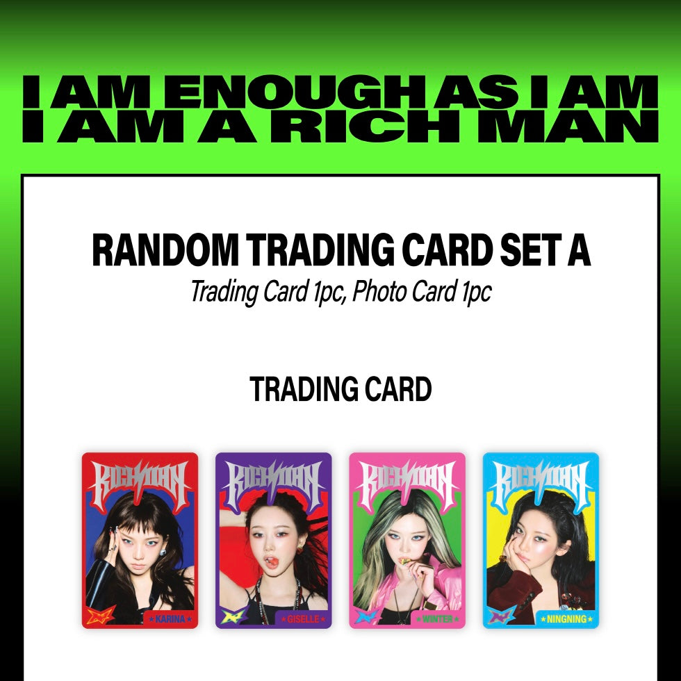 (PRE-ORDER) AESPA - 2025 AESPA WEEK [RICH MAN] RANDOM TRADING CARD (A VER.) - LightUpK