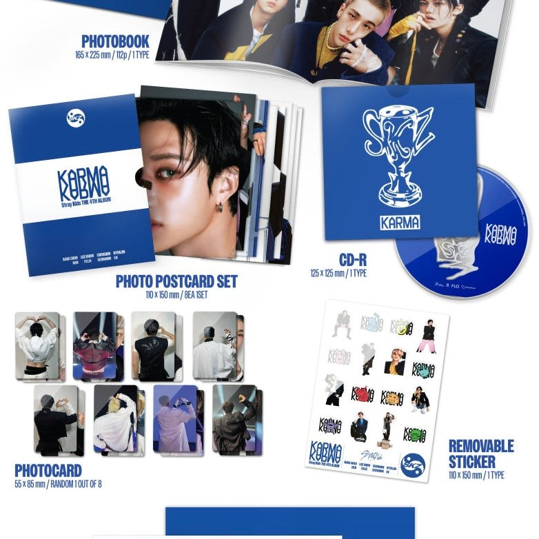 (PRE-ORDER) STRAY KIDS - KARMA (2 VERSIONS) RANDOM - LightUpK