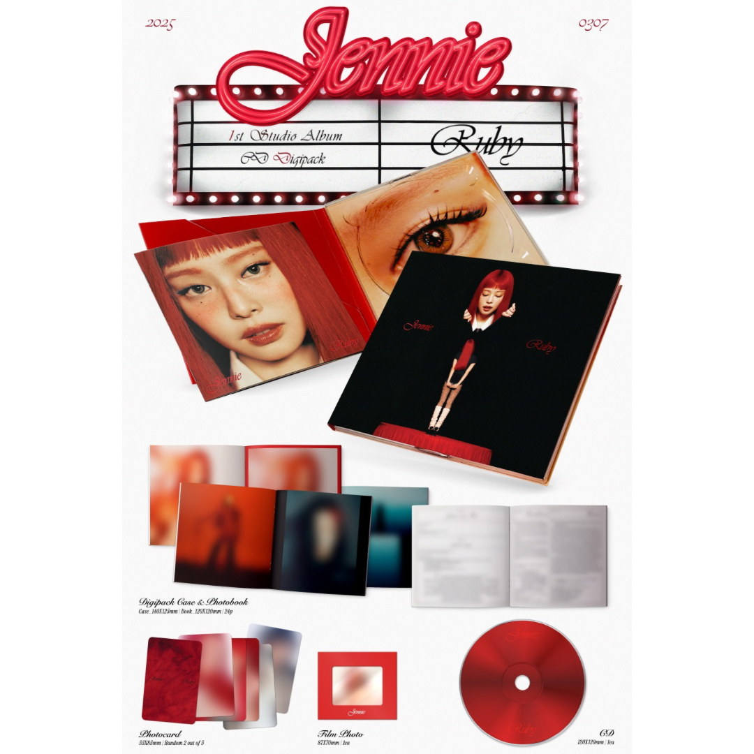 JENNIE - THE 1ST STUDIO ALBUM [RUBY] (CD DIGIPACK) - LightUpK