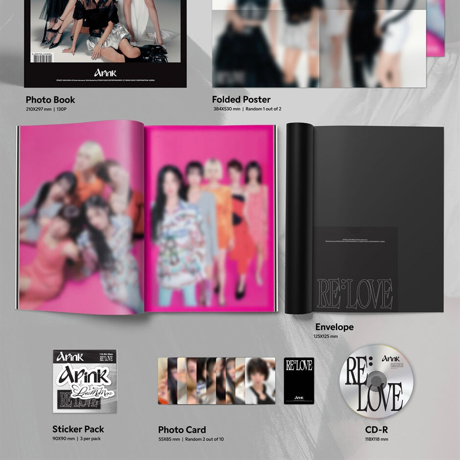 (PRE-ORDER) APINK - 11TH MINI ALBUM [RE : LOVE] (2 VERSIONS) RANDOM