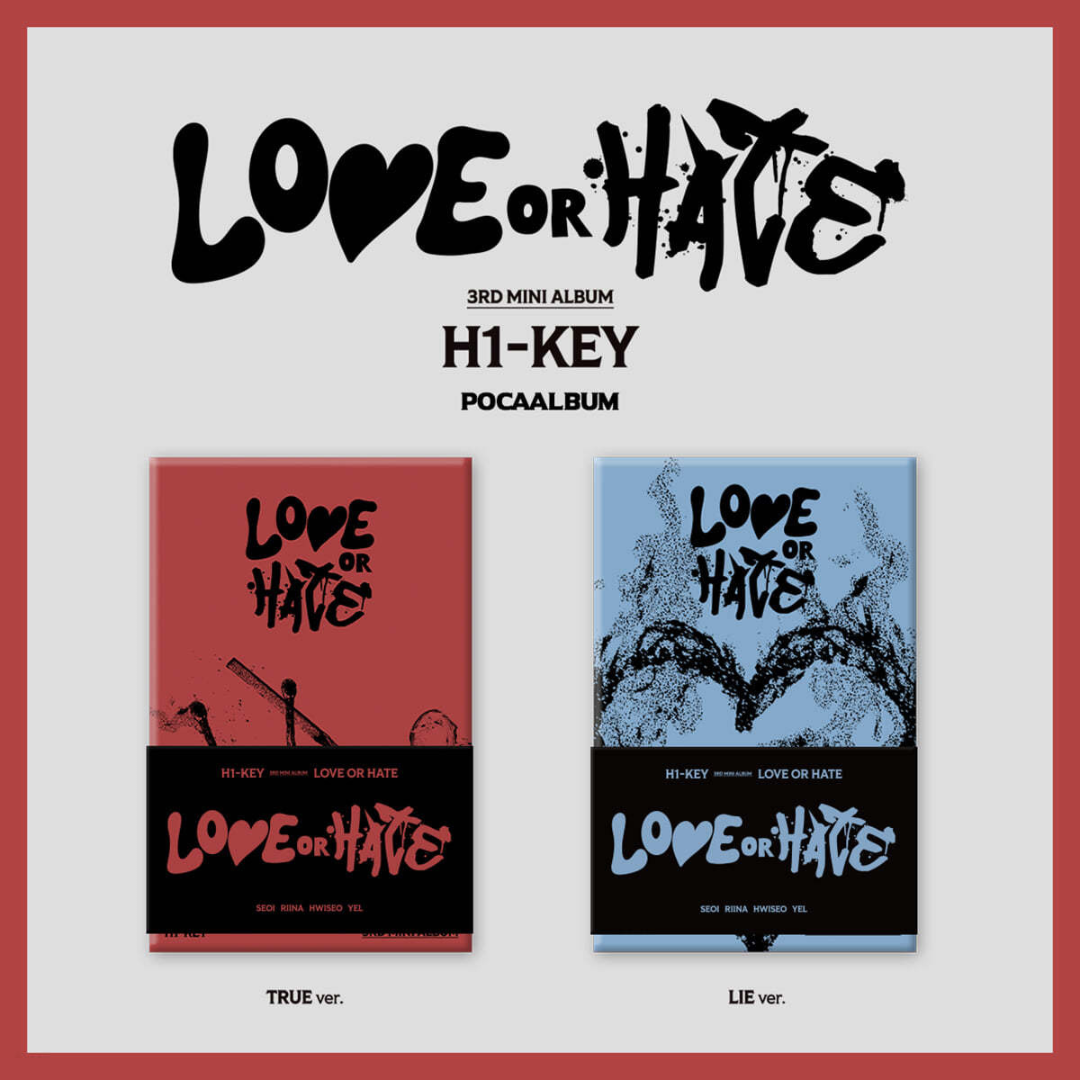 H1-KEY - 3RD MINI ALBUM [LOVE OR HATE] (POCA) (2 VERSIONS) - LightUpK