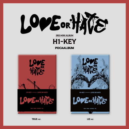 H1-KEY - 3E MINI ALBUM [AMOUR OU HAINE] (POCA) (2 VERSIONS)