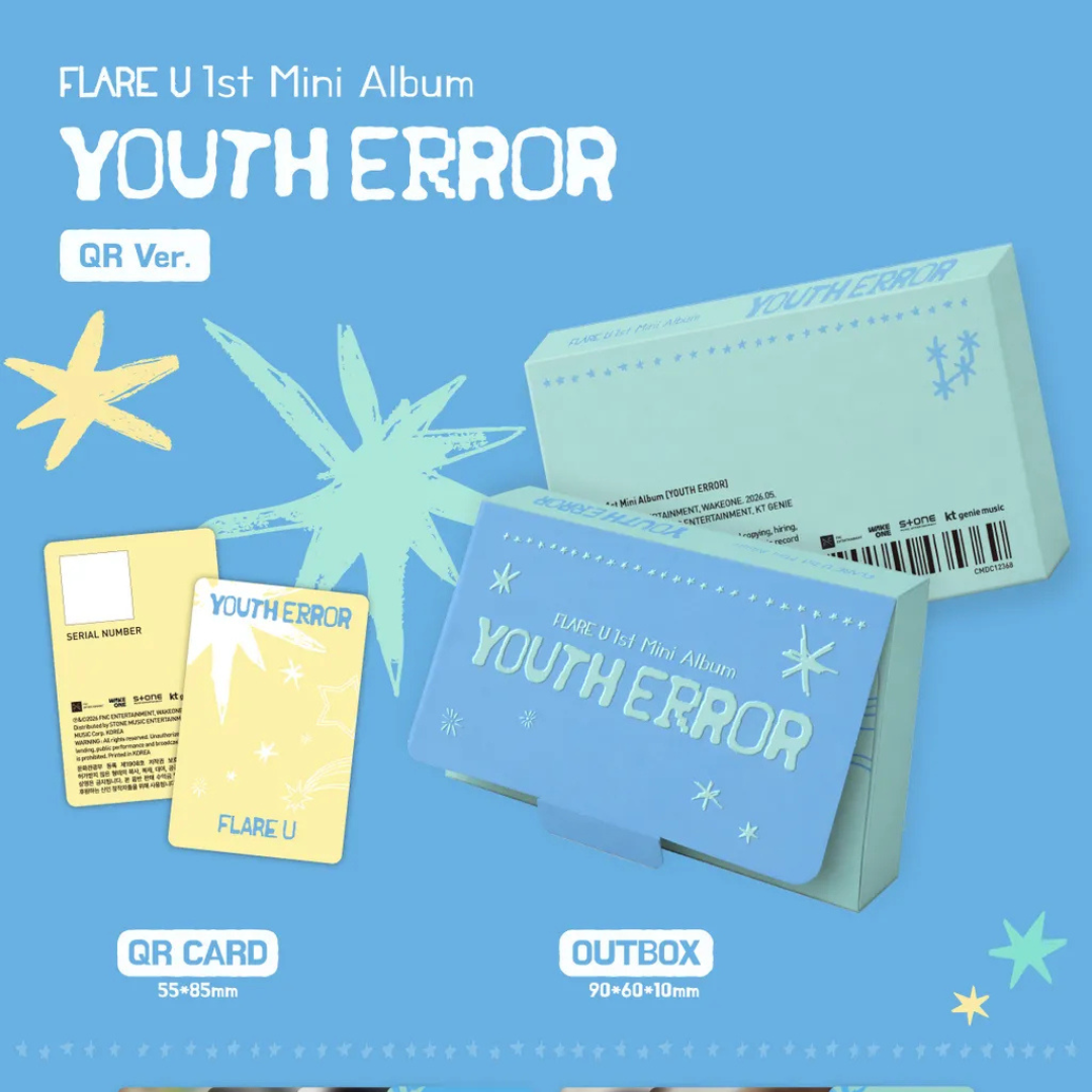 (PRE-ORDER) FLARE U - 1ST MINI ALBUM [YOUTH ERROR] QR VER. - LightUpK