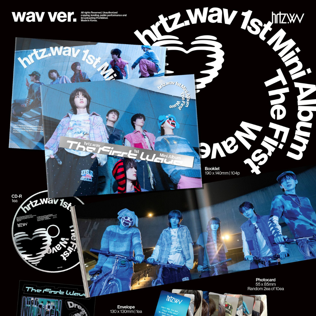 HRTZ.WAV - 1ST MINI ALBUM [THE FIRST WAVE] (2 VERSIONS) - LightUpK