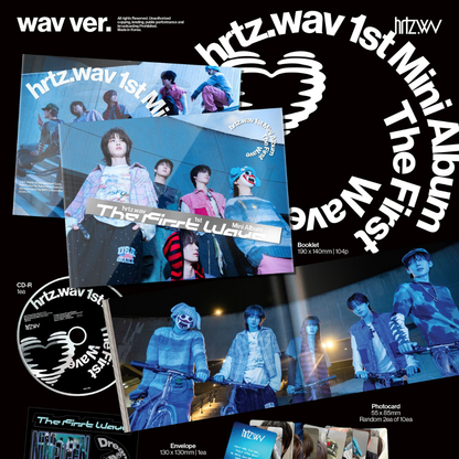 HRTZ.WAV - 1ST MINI ALBUM [THE FIRST WAVE] (2 VERSIONS) - LightUpK