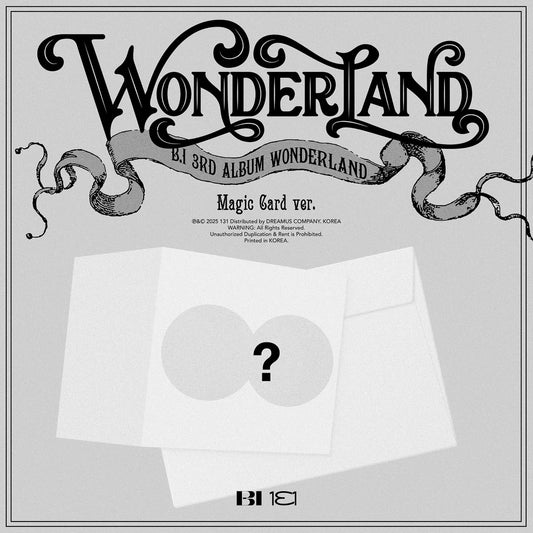 (PRE-ORDER) B.I - 3RD ALBUM [WONDERLAND] (MAGIC CARD VER.) - LightUpK