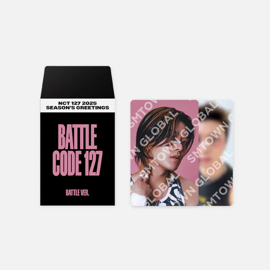 NCT 127 - RANDOM TRADING CARD SET - 2025 SM ARTIST SEASON'S GREETINGS MD (2 VERSIONS) - LightUpK