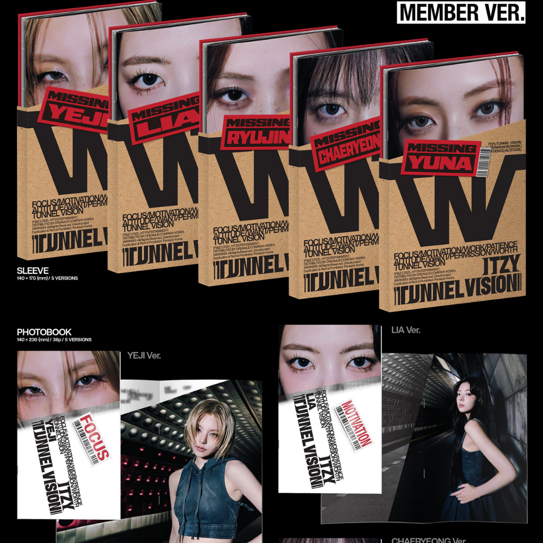 ITZY - TUNNEL VISION (MEMBER VER.) (5 VERSIONS) - LightUpK