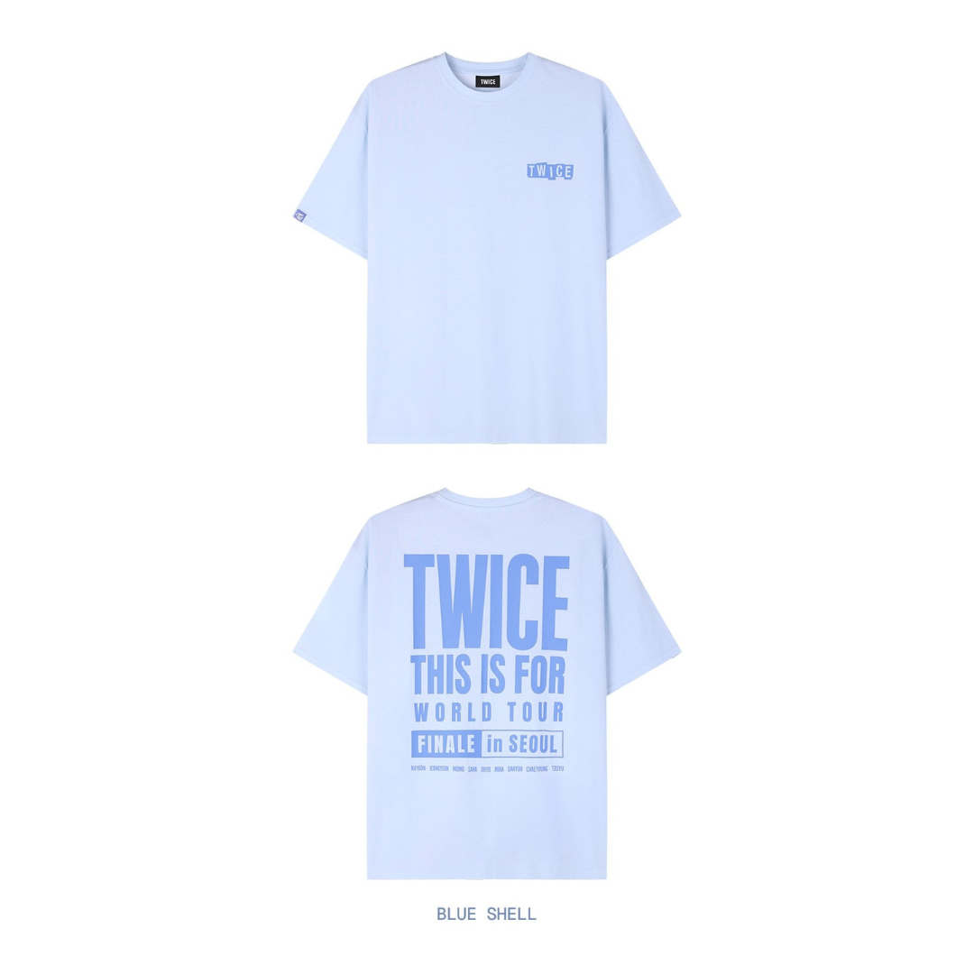 (PRÉCOMMANDE) TWICE - T-SHIRT - TWICE THIS IS FOR WORLD TOUR FINALE in SEOUL 2026 (2 TYPES)