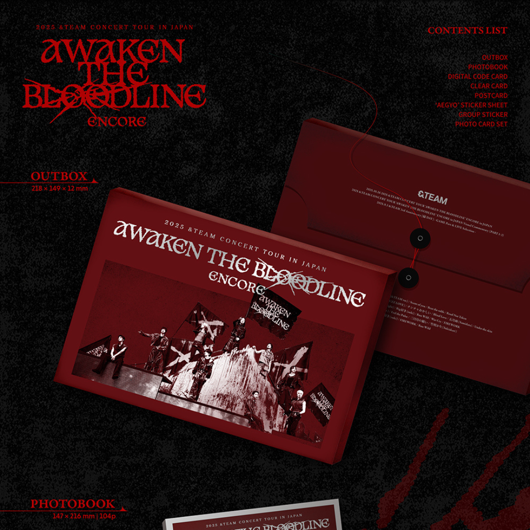 (PRE-ORDER) &TEAM - 2025 &TEAM CONCERT TOUR [AWAKEN THE BLOODLINE] ENCORE IN JAPAN - LightUpK