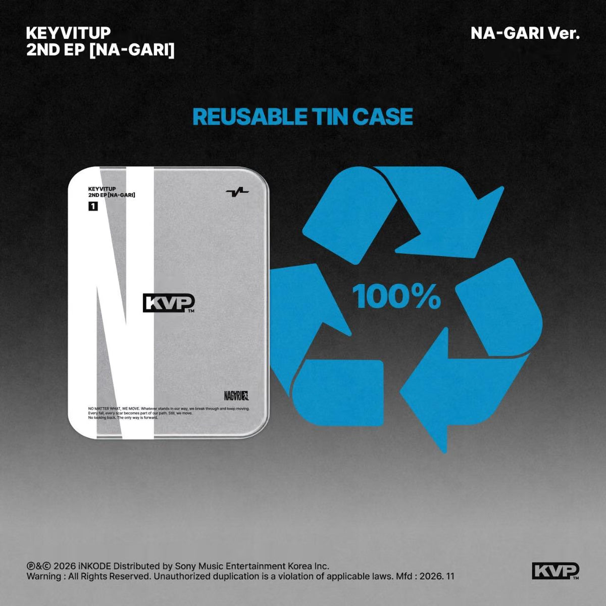 (PRE-ORDER) KEYVITUP - 2ND EP [NA-GARI] (NA-GARI VER.) - LightUpK