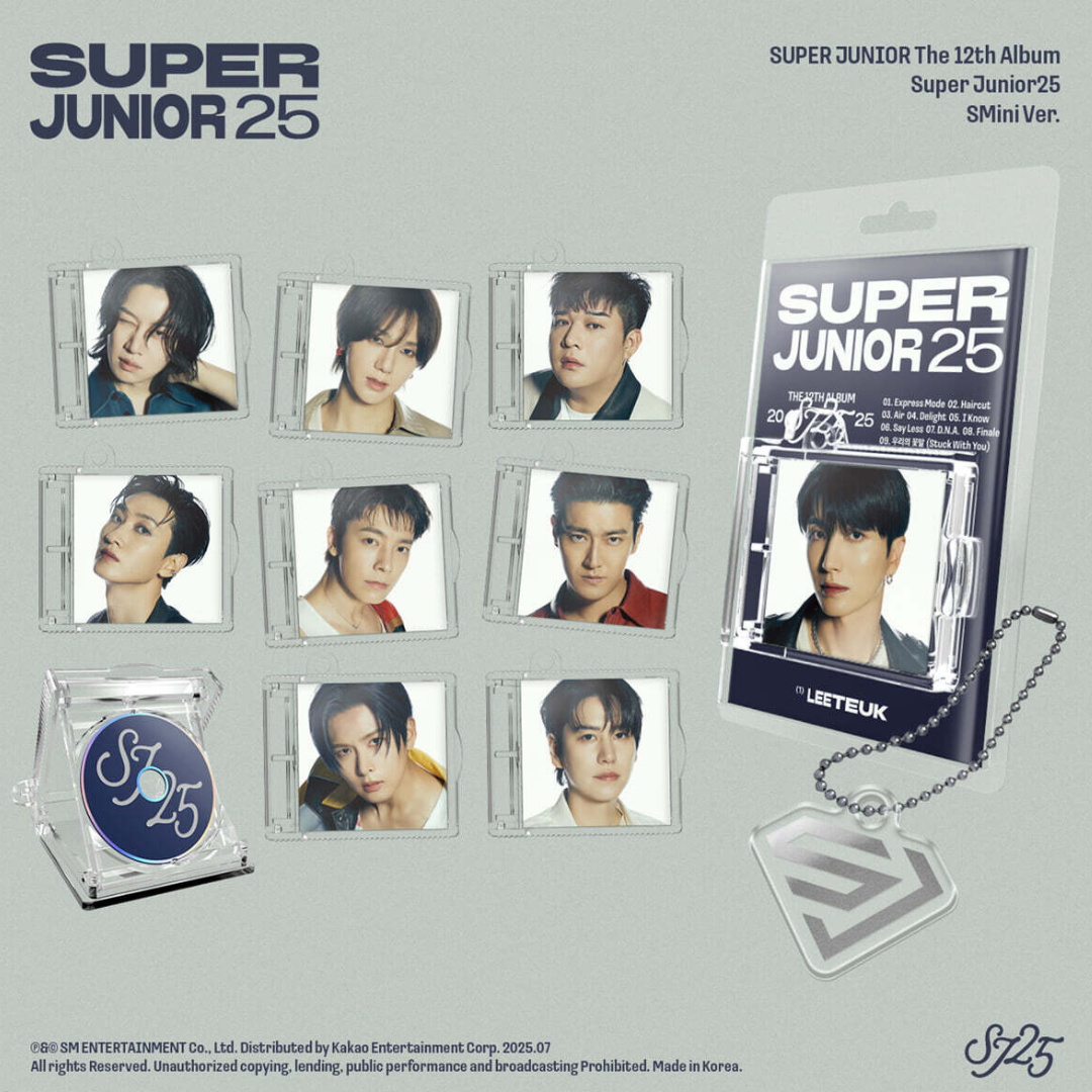 SUPER JUNIOR - 12TH ALBUM [SUPER JUNIOR25] (SMINI VER.) (9 VERSIONS) - LightUpK