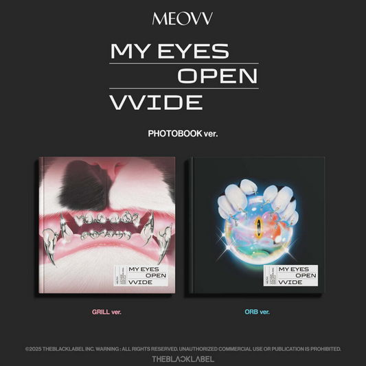 (PRE-ORDER) MEOVV - 1ST EP ALBUM [MY EYES OPEN VVIDE] (PHOTOBOOK VER.) (2 VERSIONS) RANDOM - LightUpK