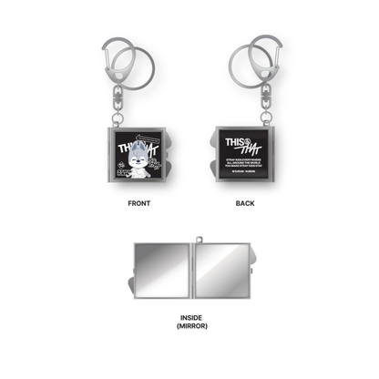 (PRE-ORDER) STRAY KIDS - SKZOO MIRROR KEYRING - THIS & THAT MD (8 VERSIONS)