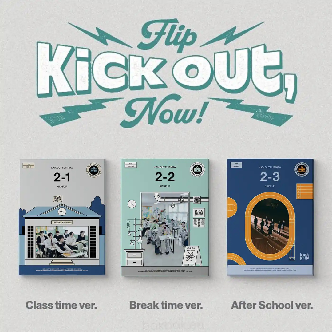 KICKFLIP - 2ND MINI ALBUM [KICK OUT, FLIP NOW!] (3 VERSIONS) - LightUpK